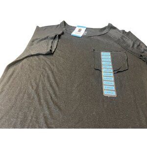 Black Women's Member's Mark  T-Shirt With Pocket